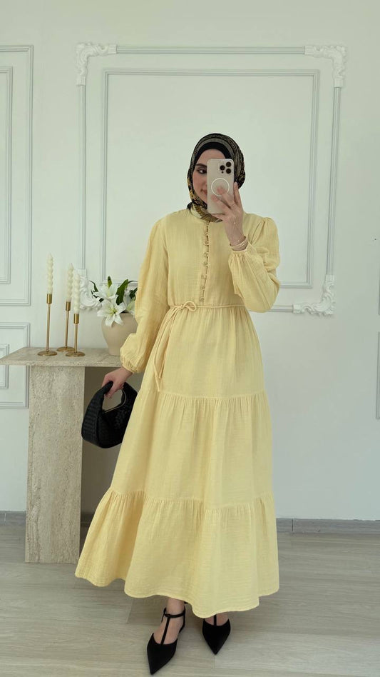 Robe Longue Élégance à Volants