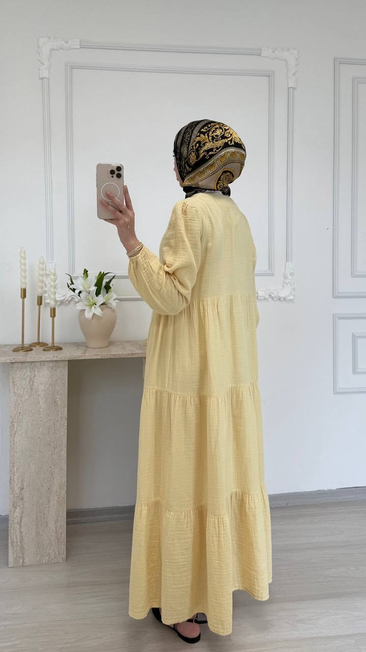 Robe Longue Élégance à Volants