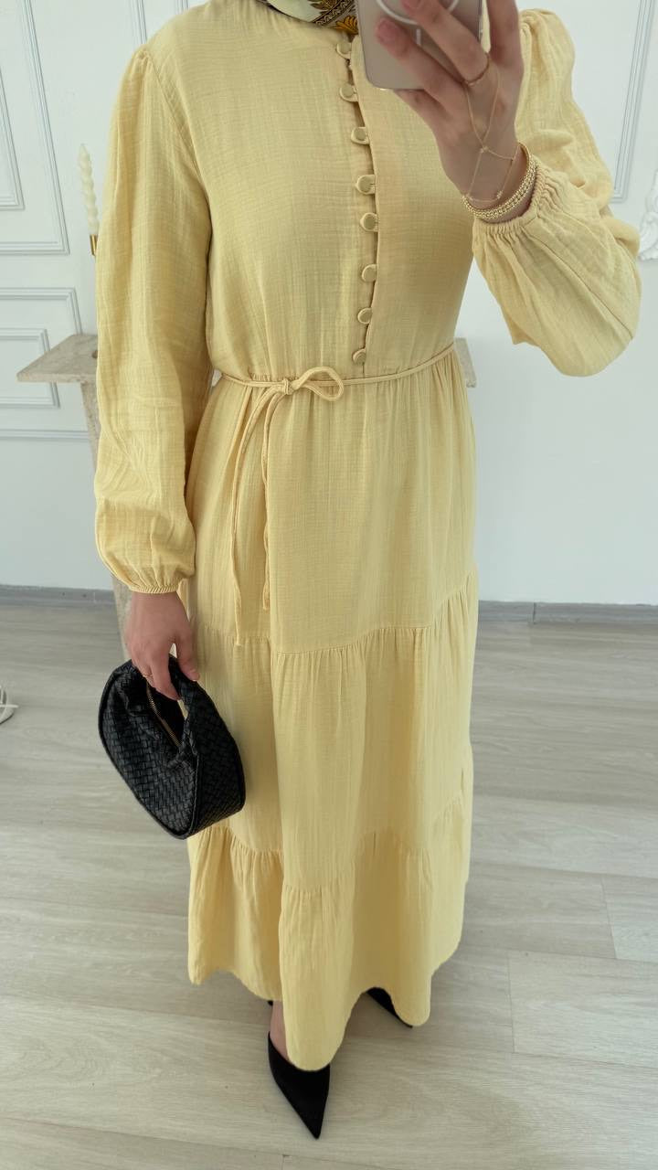 Robe Longue Élégance à Volants