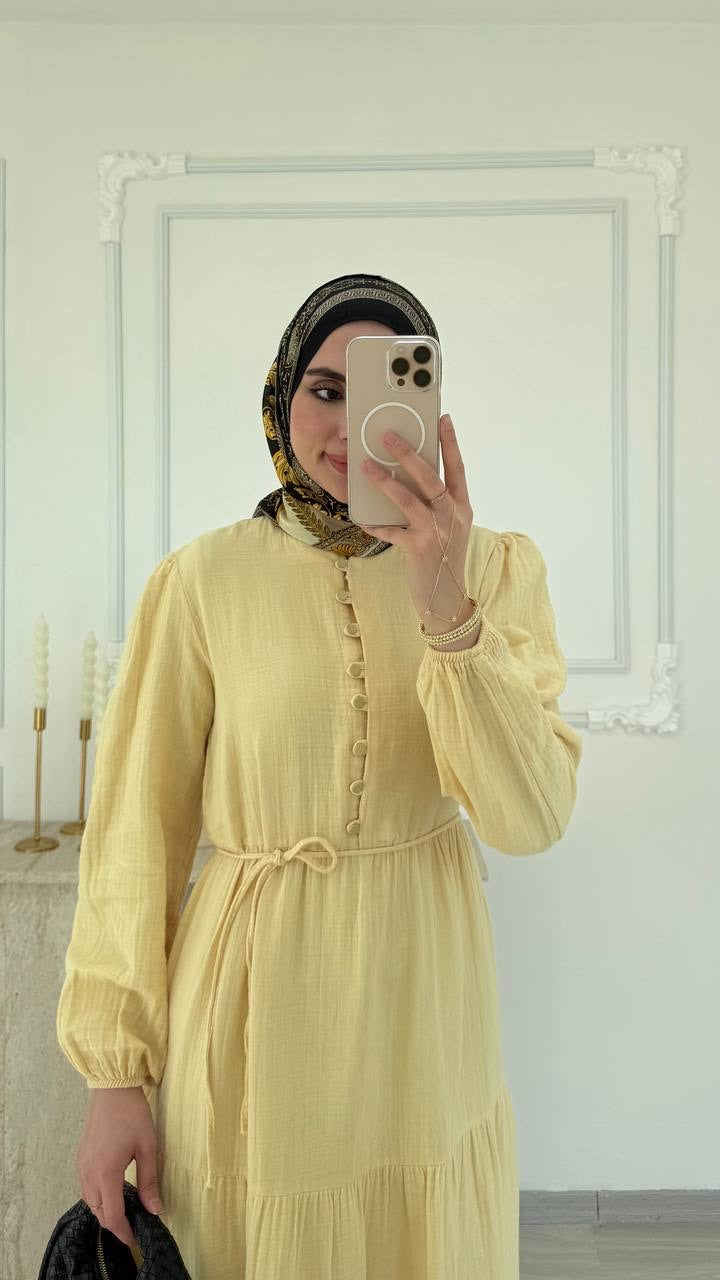 Robe Longue Élégance à Volants