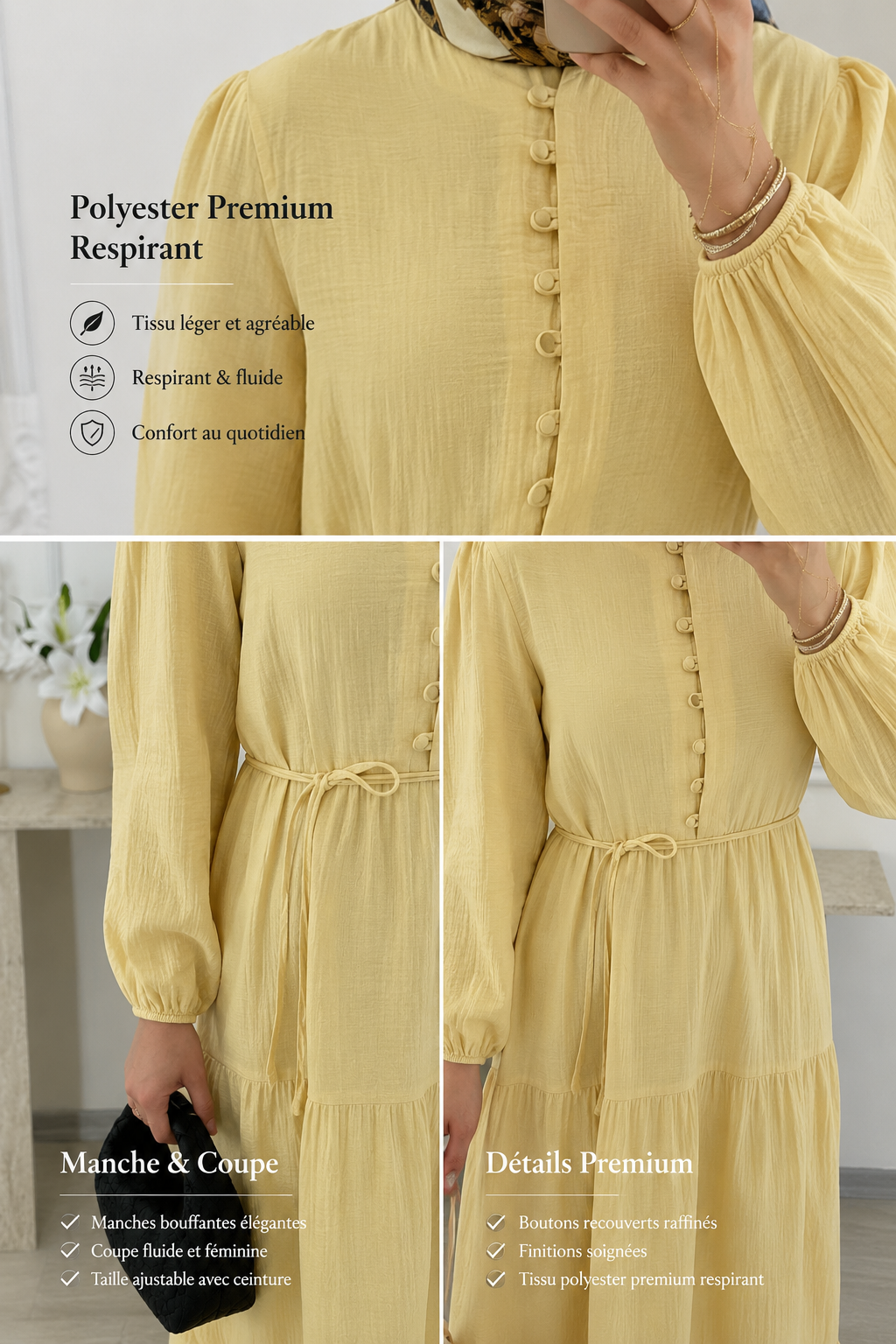 Robe Longue Élégance à Volants