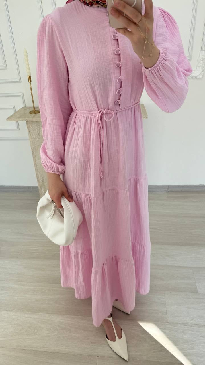 Robe Longue Élégance à Volants