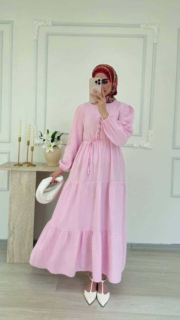 Robe Longue Élégance à Volants