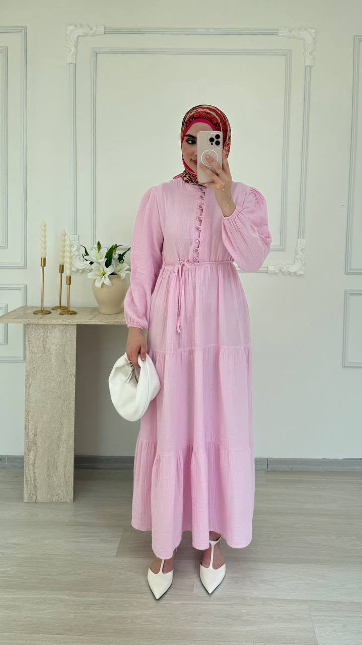 Robe Longue Élégance à Volants