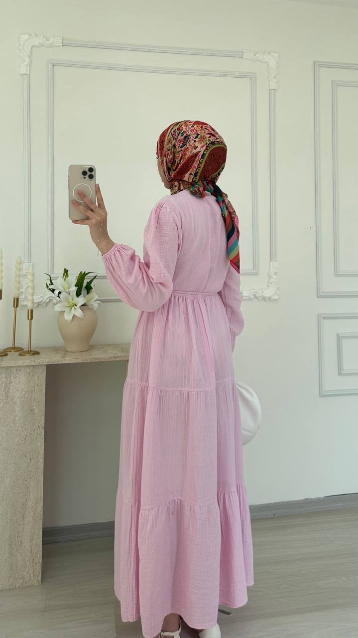 Robe Longue Élégance à Volants