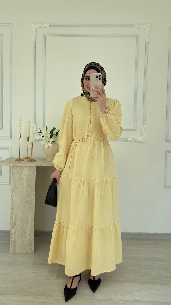 Robe Longue Élégance à Volants